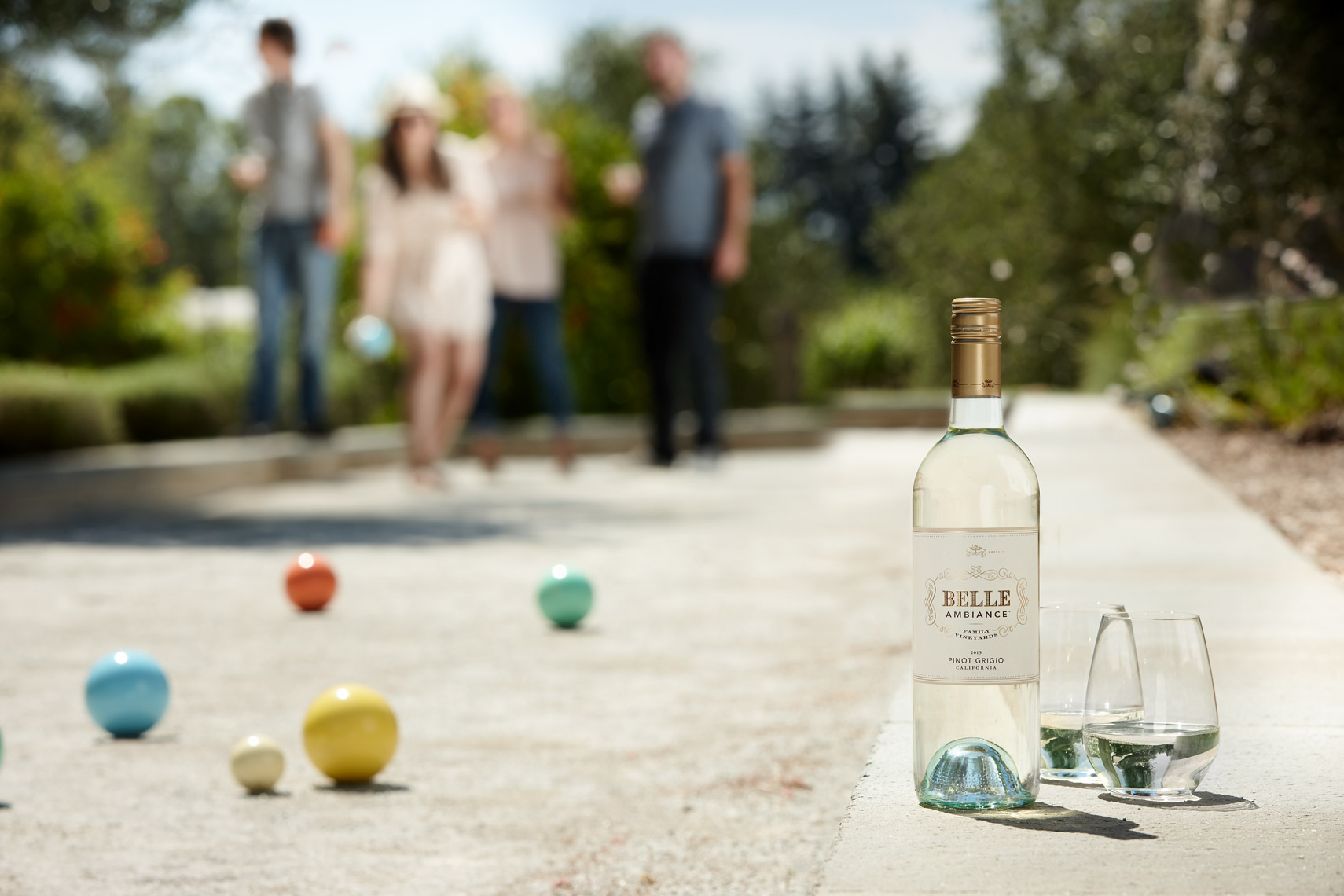 AlanCampbellPhotography, Bocce lifetyle game in wine country. 