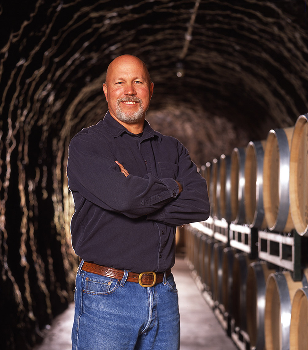 AlanCampbellPhotography, winemaker shot in cave