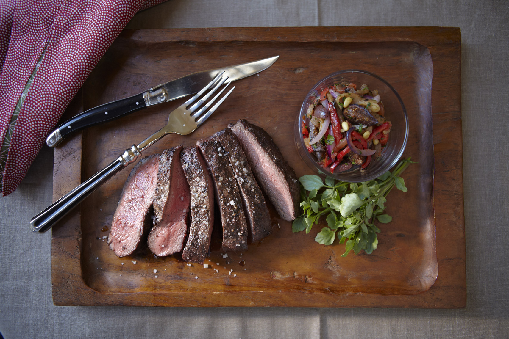 AlanCampbellPhotography, Hanger-steak family style