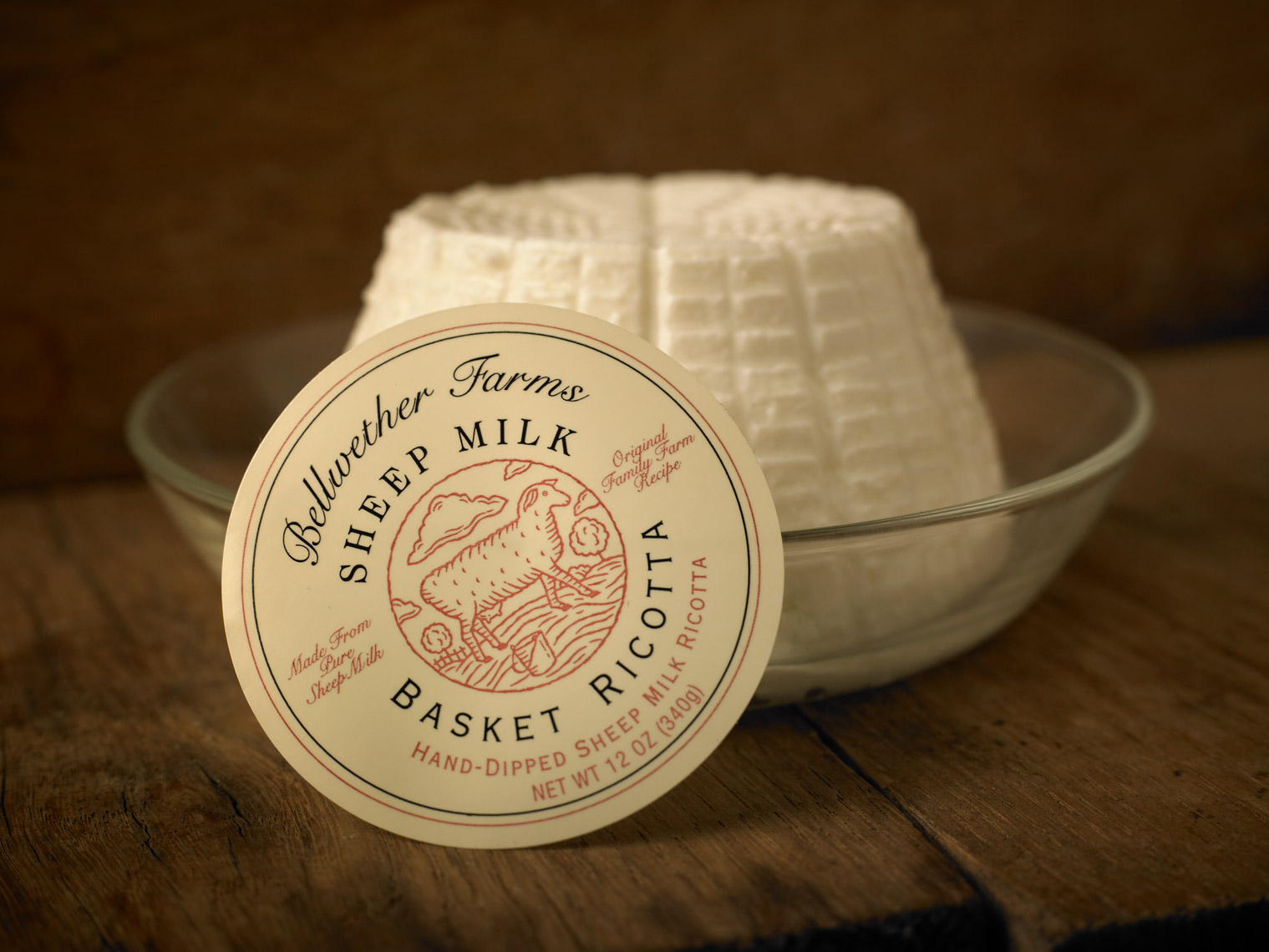 AlanCampbellPhotography, product shot of Bellwether Farms Ricotta
