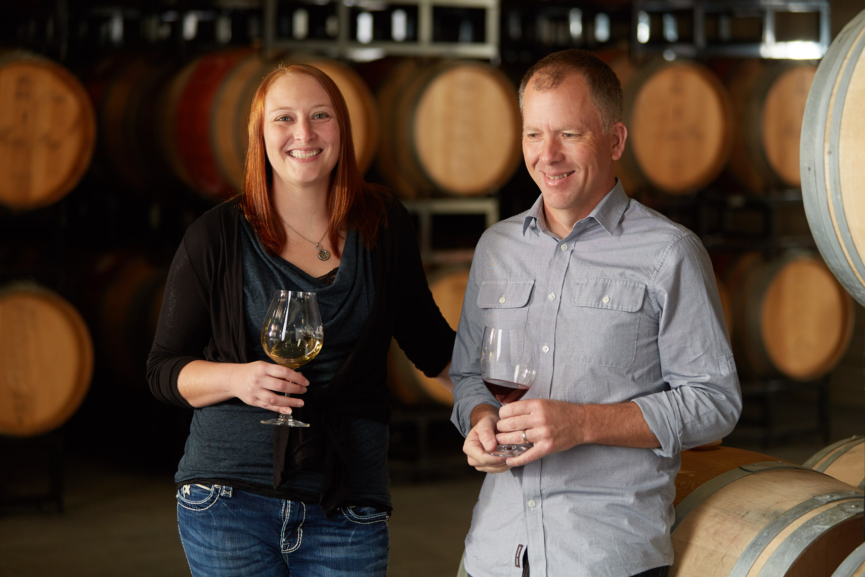 AlanCampbellPhotography, Winemakers in the barrel room